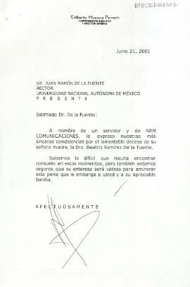 Condolencias de Edilberto Huesca Perrotín