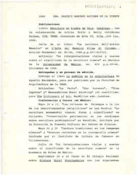 Informe de actividades académicas 1988