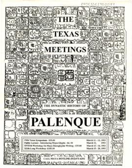 Información y formato de registro para The Texas Meetings. The Dynastic History of Palenque