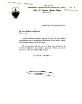 Condolencias de Enrique Agüera Ibáñez