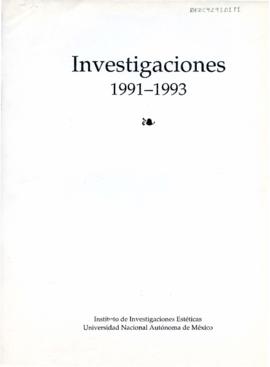 Investigaciones (1991-1993)