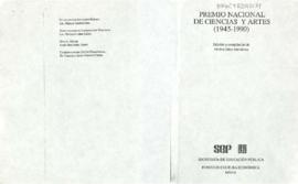 Premio Nacional de Ciencias y Artes (1945-1990)