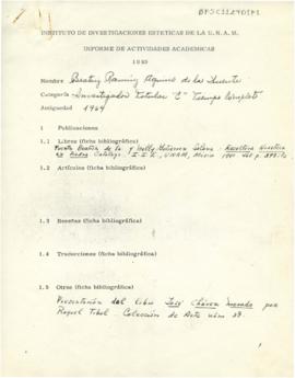 Informe de actividades académicas 1980