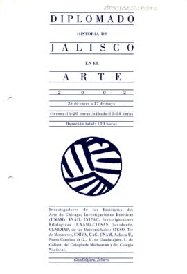 Programa del Diplomado: Historia de Jalisco en el Arte 2002