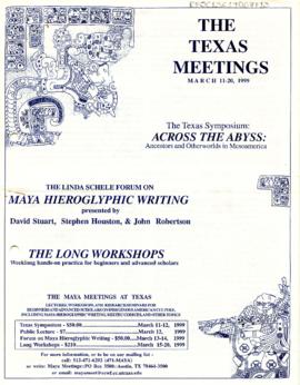Información de actividades y formato de registro para The Maya Meetings at Texas