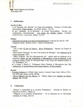 Informe de actividades académicas 1997