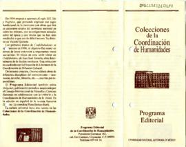 Colecciones de la Coordinación de Humanidades