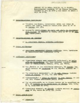 Informe de actividades académicas 1972-1973