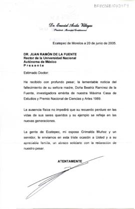 Condolencias de Eruviel Ávila Villegas