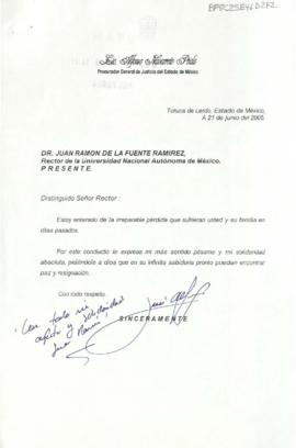 Condolencias de Alfonso Navarrete Prida