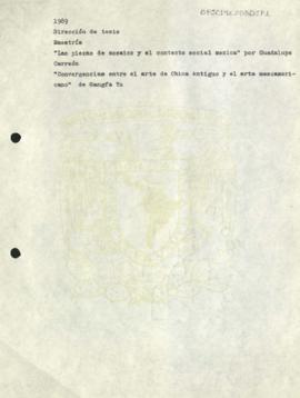 Informe de actividades académicas 1989